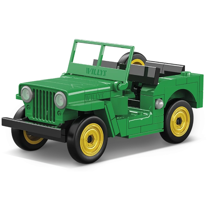COBI 24517 1/35 Jeep Willys CJ-2A Block Model (GREEN) (111 Pieces)