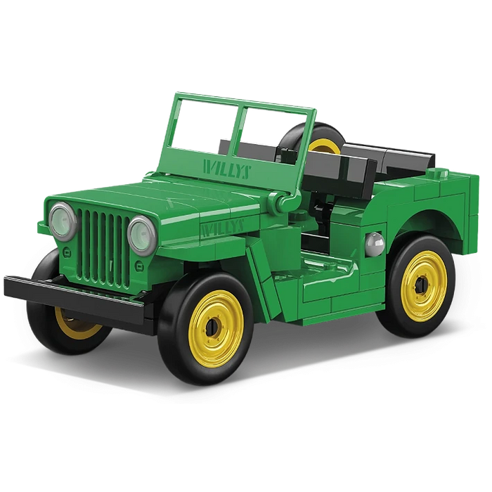COBI 24517 1/35 Jeep Willys CJ-2A Block Model (GREEN) (111 Pieces)
