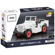 COBI 24518 1/35  Jeep Willys CJ-2A Block Model (WHITE) (111 Pieces)