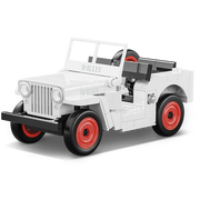 COBI 24518 1/35  Jeep Willys CJ-2A Block Model (WHITE) (111 Pieces)