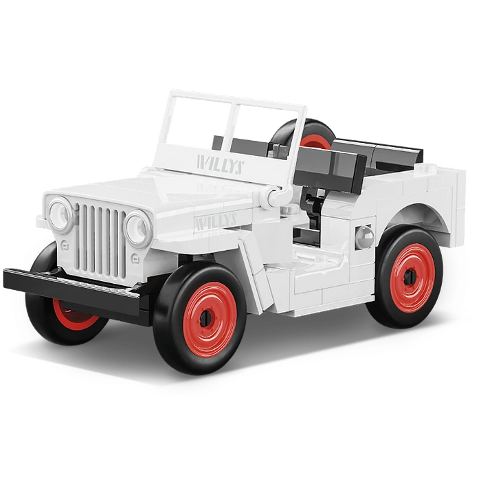 COBI 24518 1/35  Jeep Willys CJ-2A Block Model (WHITE) (111 Pieces)