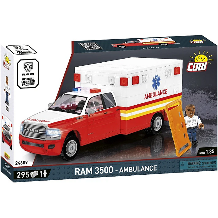 COBI 24609 1/35 RAM 3500 Ambulance Block Model (295 Pieces)