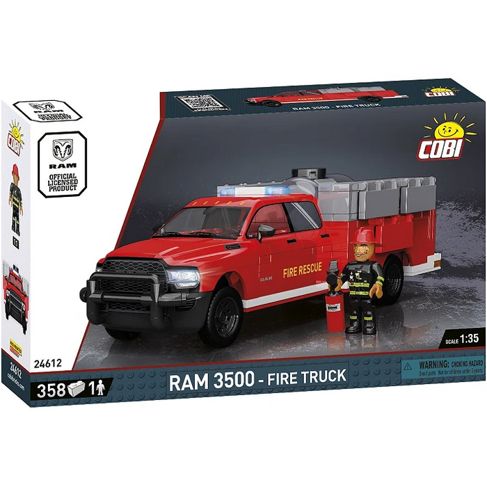 COBI 24612 1/35 RAM 3500 Fire Truck Block Model (350 Pieces)