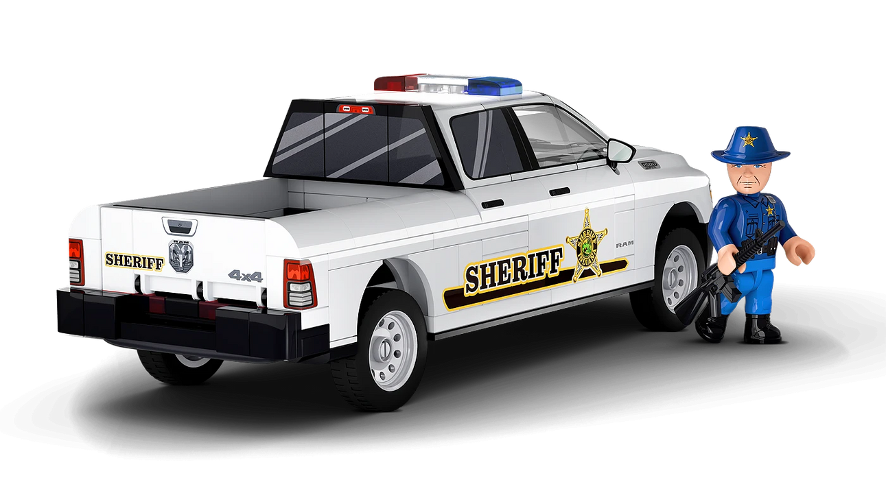 COBI 24658 1/35 RAM 1500 Hemi Sheriff Truck Block Model (211 Pieces)