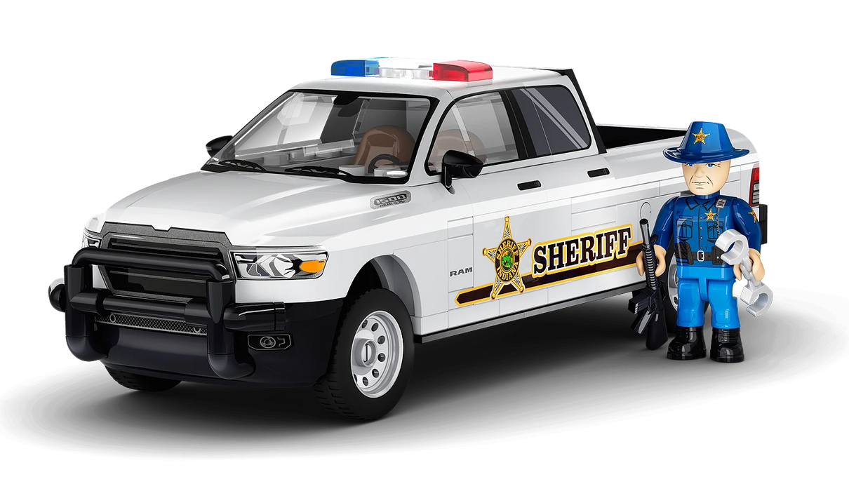 COBI 24658 1/35 RAM 1500 Hemi Sheriff Truck Block Model (211 Pieces)