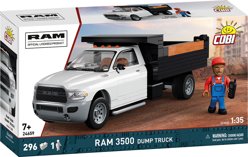 COBI 24659 1/35 RAM 3500 Dump Truck Block Model (296 Pieces)
