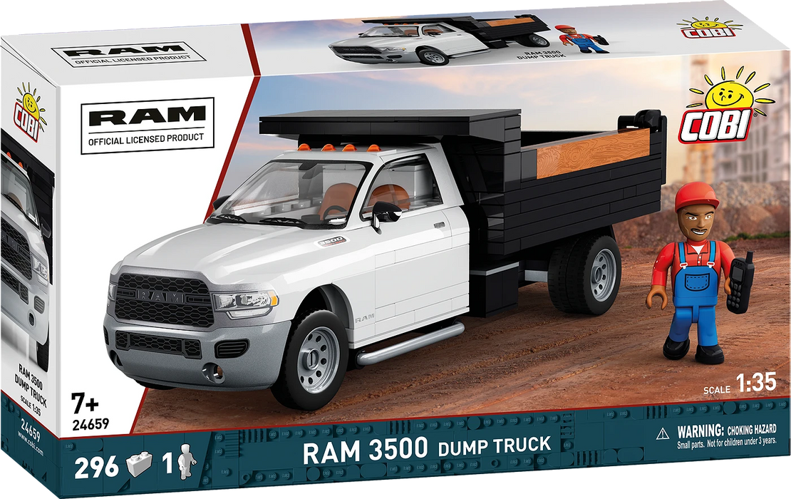 COBI 24659 1/35 RAM 3500 Dump Truck Block Model (296 Pieces)