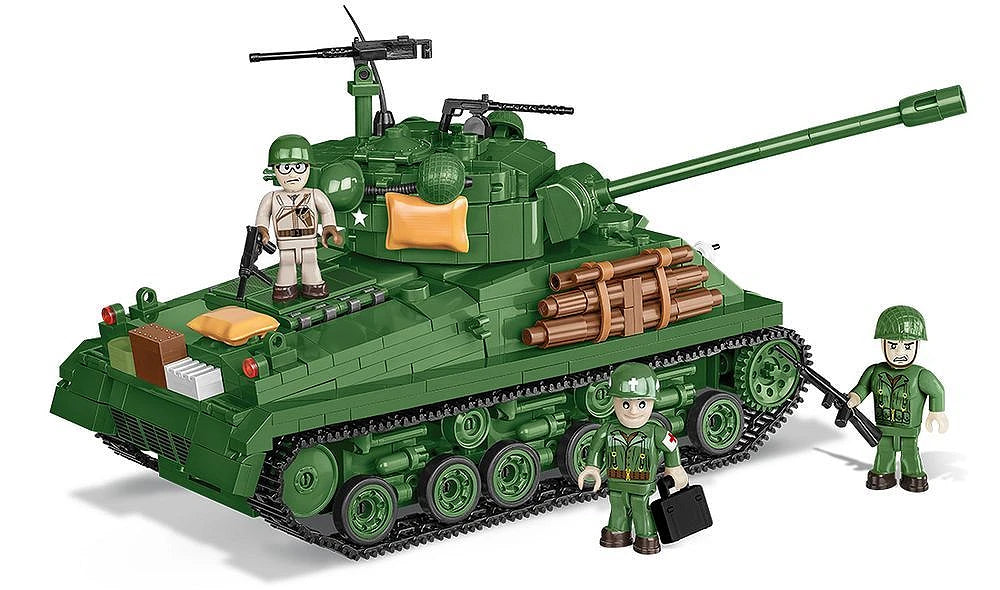 COBI 2533 1/28 Historical Collection WWII M4A3 Sherman Tank "Easy Eight" (745 Pieces)