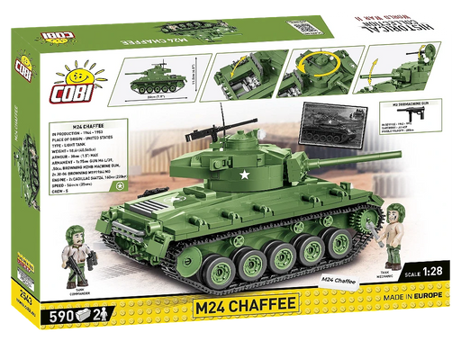 COBI 2543 Historical Collection WWII M24 Chaffee (590 Pieces)