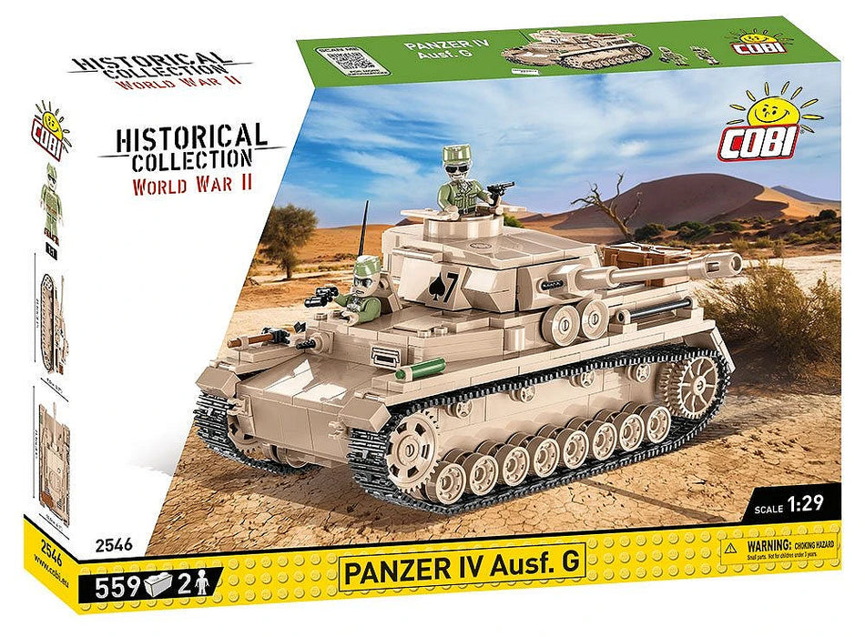 COBI 2546 WWII Panzerkampfwagen IV AUSF Block Model (559 Pieces)