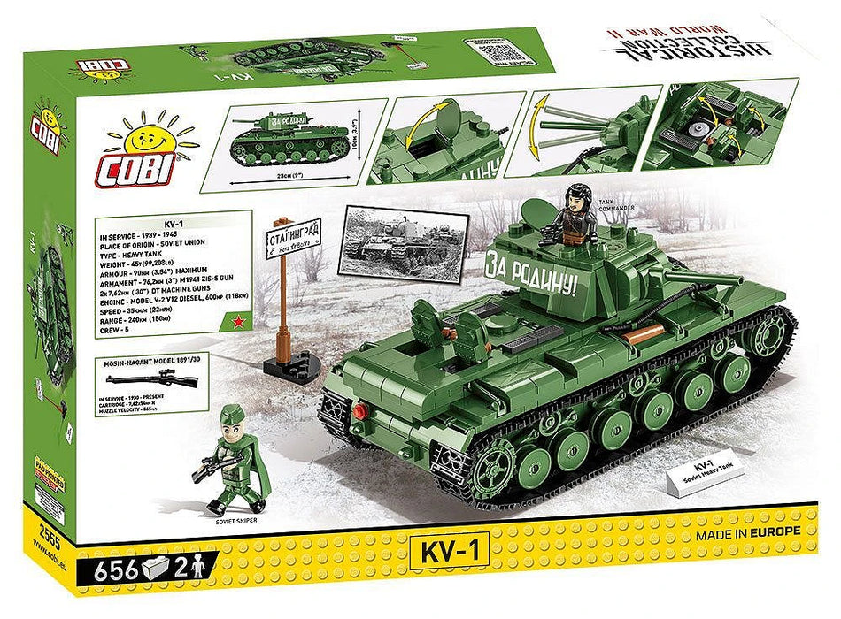 COBI 2555 Historical Collection WWII Kv-1 (656 Pieces)