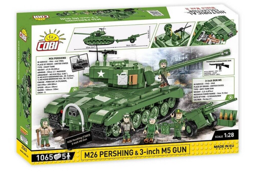 COBI 2563 1/28 Historical Collection WWII M26 Pershing (1065 Pieces)