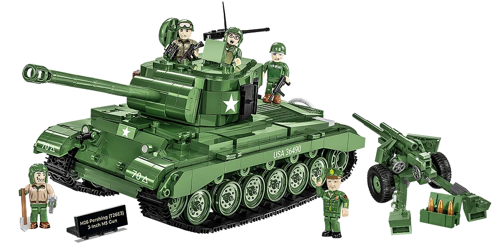 COBI 2563 1/28 Historical Collection WWII M26 Pershing (1065 Pieces)