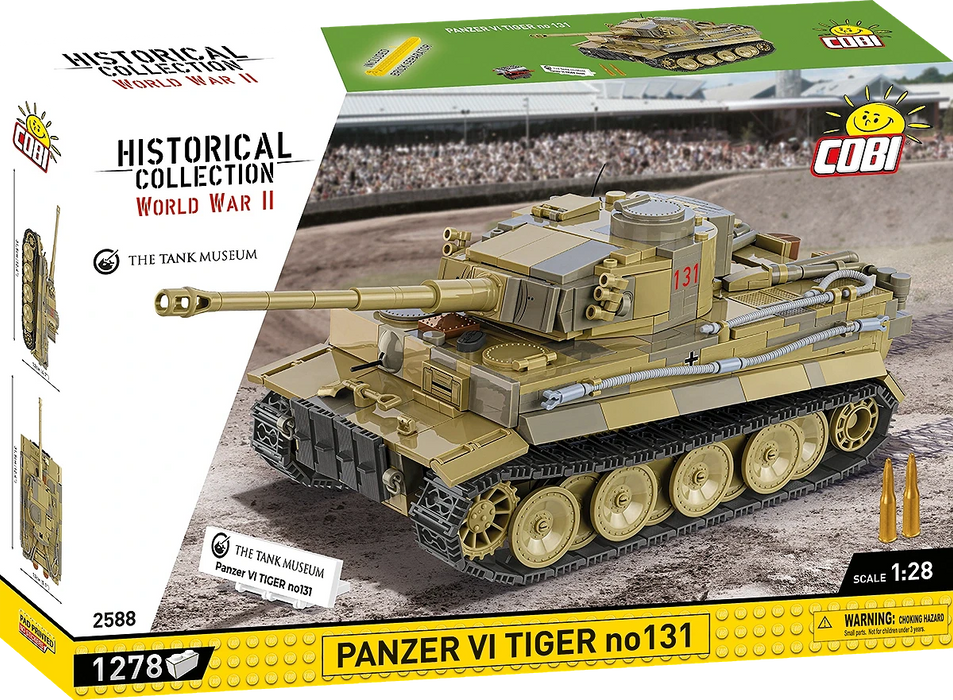 COBI 2588 1/28 Historical Collection WWII Pzkpfw Vi Tiger 131 (854 Pieces)