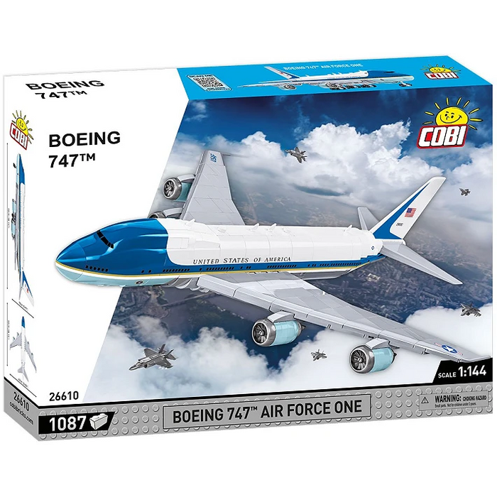 COBI 26610 Boeing 747 1/144 Air Force One Block Model (1087 Pieces)