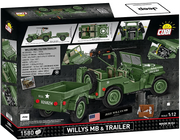 COBI 2804 1/12 Jeep Willys MB Executive Edition Block Model (1580 Pieces)