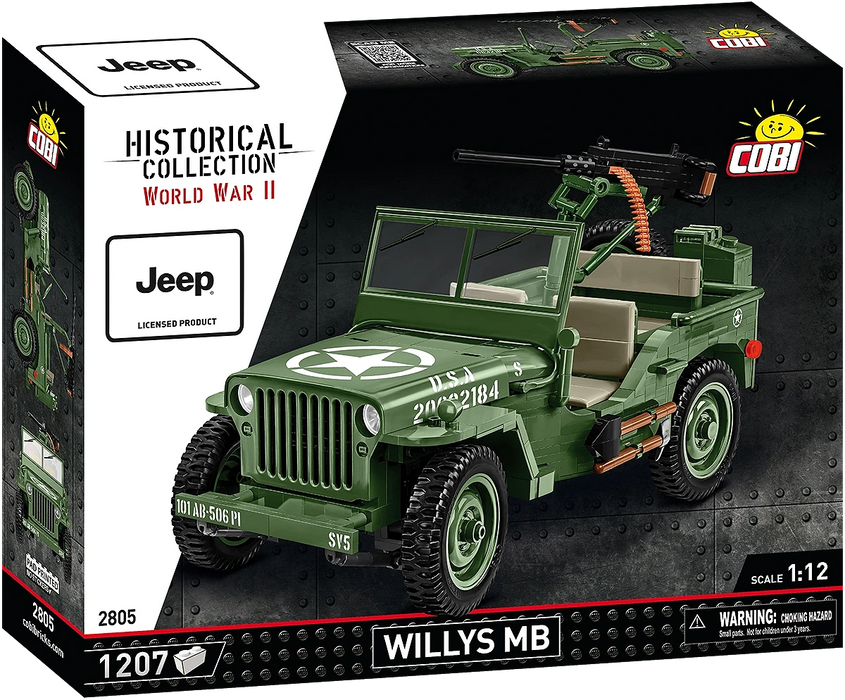 COBI 2805 1/12 Jeep Willys MB Block Model (1207 Pieces)