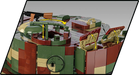 COBI 2807 1/12 Executive Edition PzKpfw VI "Tiger" Ausf. E Panzer 2-In-1 Tank Model (8,000 Pieces)