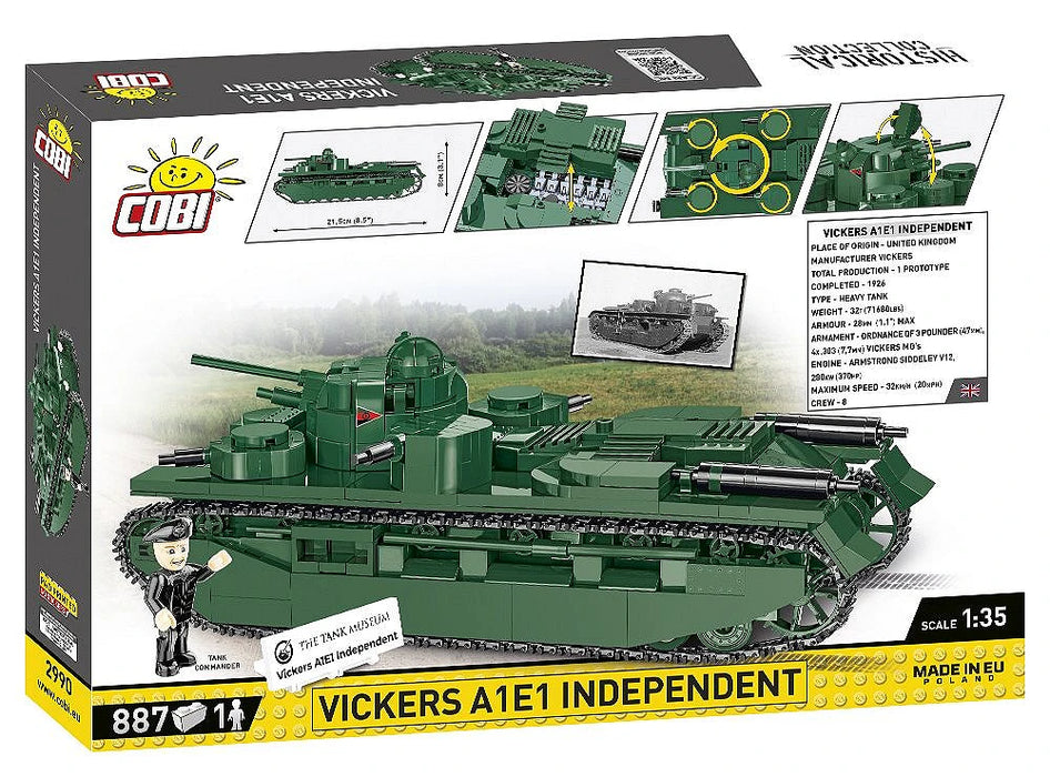 COBI 2990 Vickers A1E1 Indepent Block Model (887 Pieces)