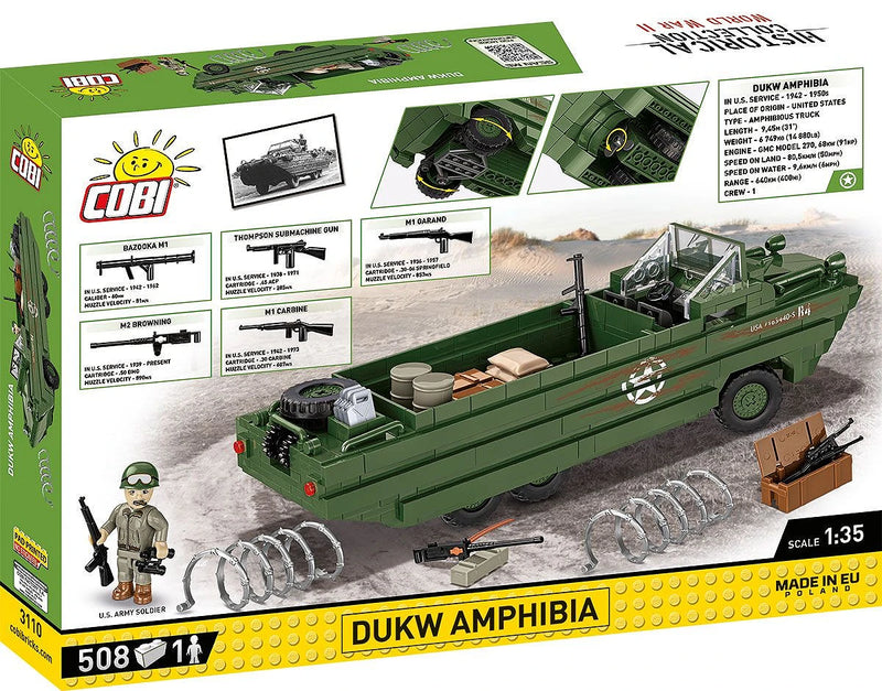 COBI 3110 DUKW Amphibia 1/35 D-DAY Block Model (508 Pieces)