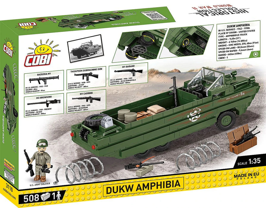 COBI 3110 DUKW Amphibia 1/35 D-DAY Block Model (508 Pieces)