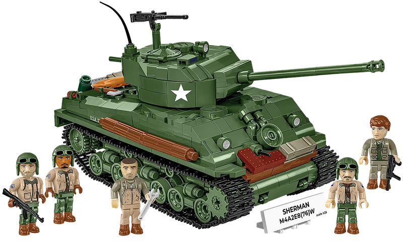 COBI 3118 Sherman M4A2E8(76)W 1/35 Block Model (865 Pieces)