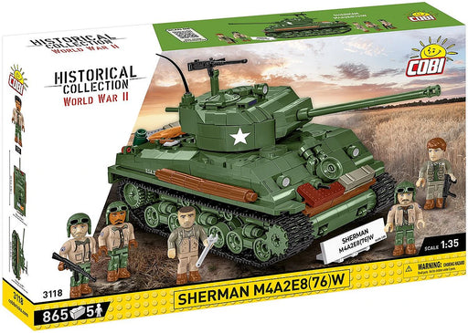 COBI 3118 Sherman M4A2E8(76)W 1/35 Block Model (865 Pieces)
