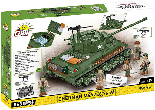 COBI 3118 Sherman M4A2E8(76)W 1/35 Block Model (865 Pieces)