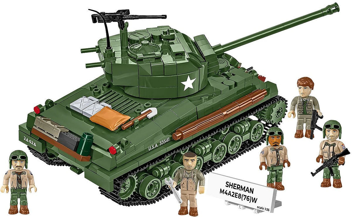 COBI 3118 Sherman M4A2E8(76)W 1/35 Block Model (865 Pieces)