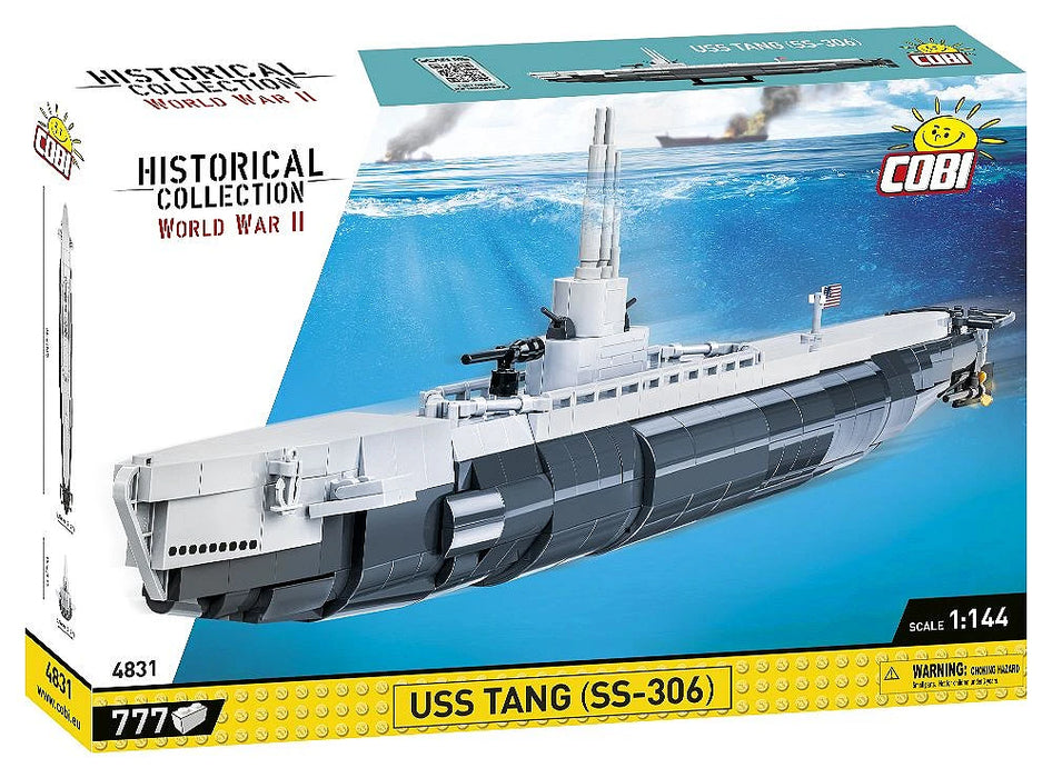 COBI 4831 1/144 Historical Collection WWII USS Tang SS-306 Block Model (777 Pieces)