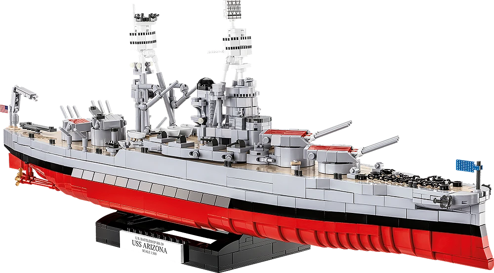 COBI 4843 1/300 Historical Collection WWII USS Arizona BB-39 Block Model