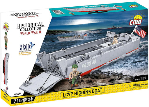 COBI 4849 1/35 LCVP Higgins Boat Block Model (715 Pieces)