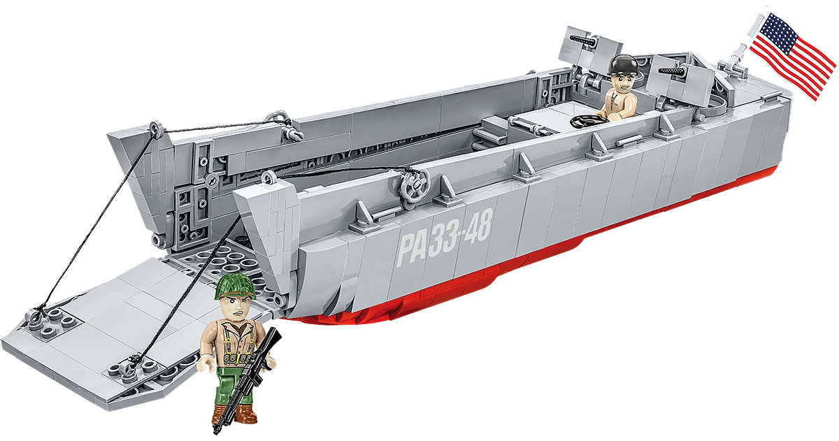 COBI 4849 1/35 LCVP Higgins Boat Block Model (715 Pieces)