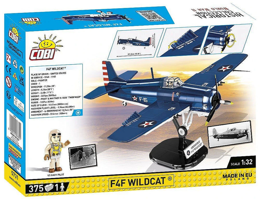 COBI 5731 F4F Wildcat Grumman Block Model (375 Pieces)