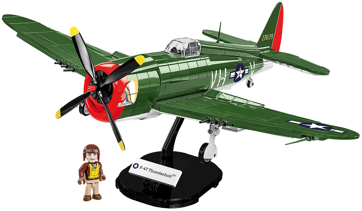 COBI 5737 1/32 Historical Collection WWII P-47 Thunderbolt Fighter Jet Set