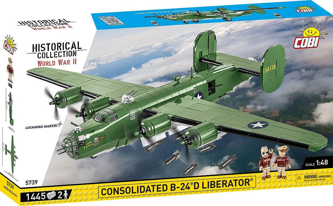 COBI 5739 Historical Collection WWII B-24D Liberator Block Model (1445 Pieces)