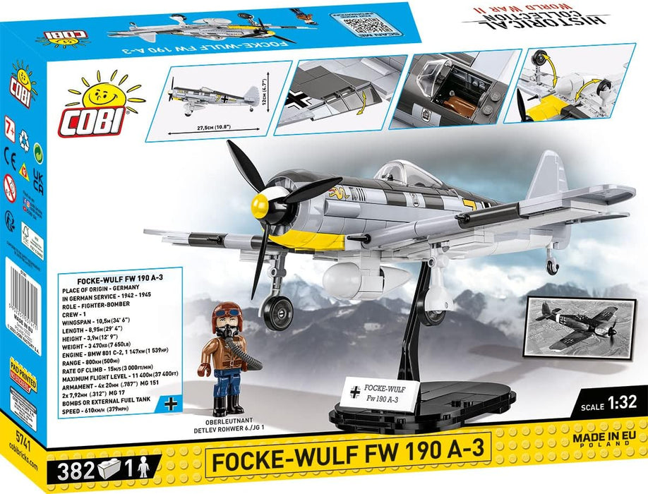 COBI 5741 Focke-Wulf FW190 A3 Block Model (382 Pieces)