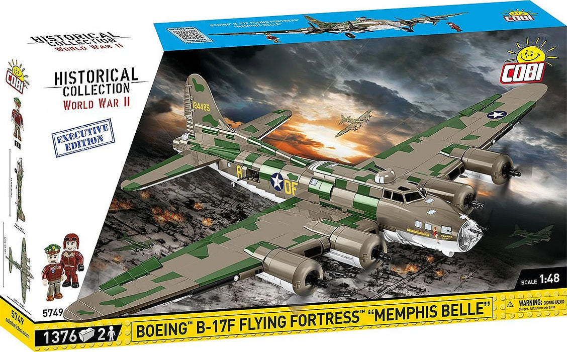 COBI 5749 Historical Collection WWII B-17 Memphis Belle Block Model (1,376 Pieces)