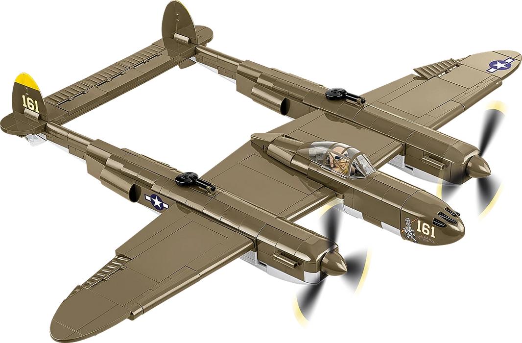 COBI 5763 1/32 Historical Collection Lockheed P-38 Lightning (H) WWII Fighter Jet Set