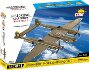COBI 5763 1/32 Historical Collection Lockheed P-38 Lightning (H) WWII Fighter Jet Set