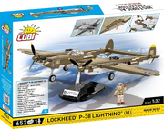 COBI 5763 1/32 Historical Collection Lockheed P-38 Lightning (H) WWII Fighter Jet Set