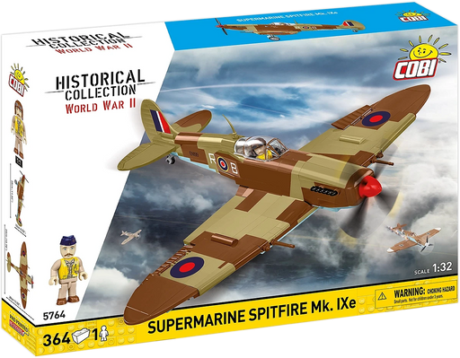 COBI 5764 1/32 Historical Collection WWII Supermarine Spitfire Mk.IXe Model Set