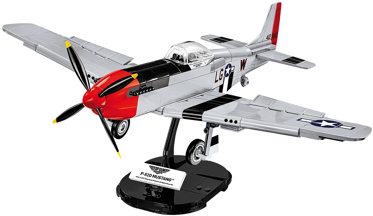 COBI 5846 1/32 Top Gun Maverick Mustang P-51D Block Model (350 Pieces)