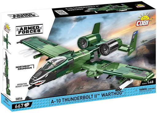 COBI 5856 1/48 A-10 Thunderbolt II Warthog Attack Aircraft Set (667 Pieces)