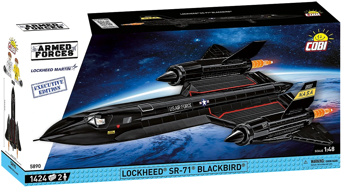COBI 5890 1/48 Lockheed SR-71 Blackbird "Executive Edition" Block Model (1424 Pieces)
