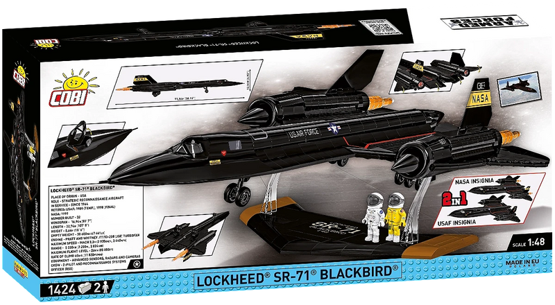 COBI 5890 1/48 Lockheed SR-71 Blackbird "Executive Edition" Block Model (1424 Pieces)