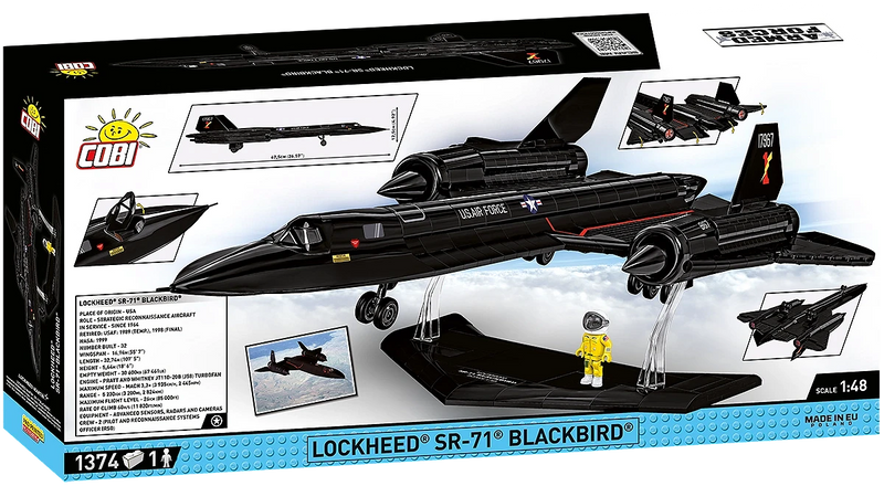 COBI 5891 1/48 Lockheed SR-71 Blackbird Block Model (1374 Pieces)
