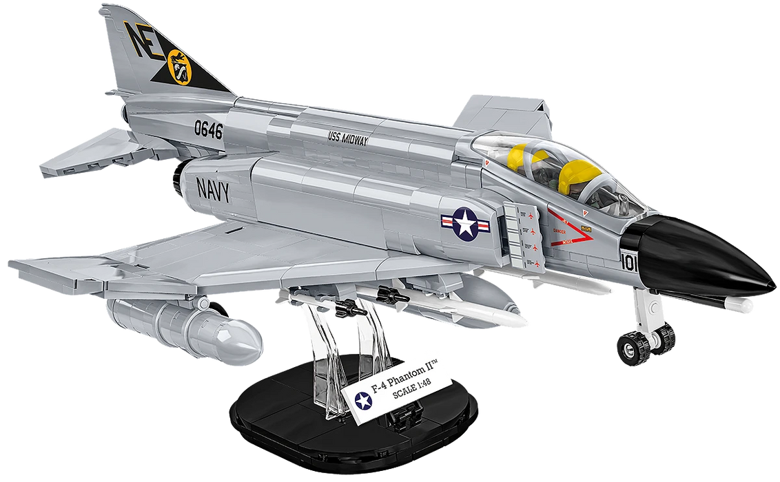 COBI 5897 1/48 F-4 Phantom II 1/48 Jet Fighter Block Model (703 Pieces)