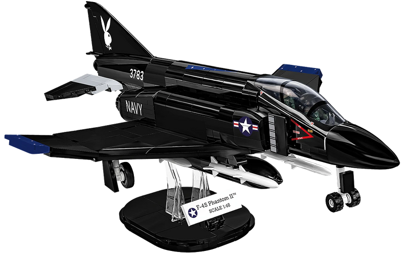 COBI 5899 1/48 FF-4S Phantom II "Black Bunny" Jet Fighter Block Model (608 Pieces)