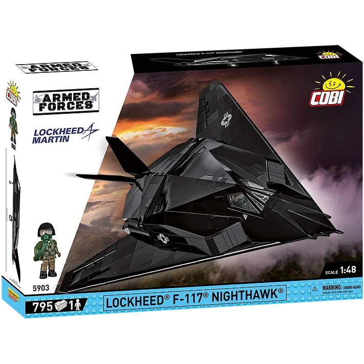 COBI 5903 1/48 Lockheed® F-117® Nighthawk® Stealth Bomber Block Model Set